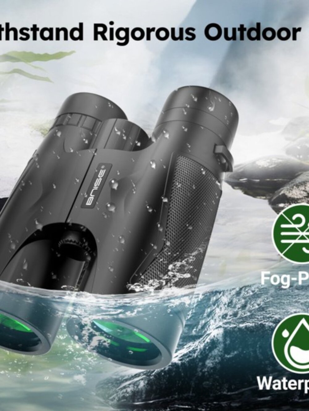 10x42 HD Professional Binoculars – Low Night Vision + BAK‑4 Prism